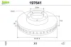 Bremsscheibe Hinterachse VALEO 197641 Bild Bremsscheibe Hinterachse VALEO 197641