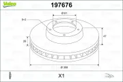 Bremsscheibe Vorderachse VALEO 197676