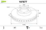 Bremsscheibe VALEO 197677