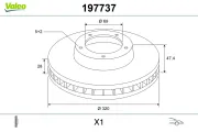Bremsscheibe Vorderachse VALEO 197737