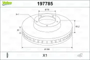 Bremsscheibe Hinterachse VALEO 197785
