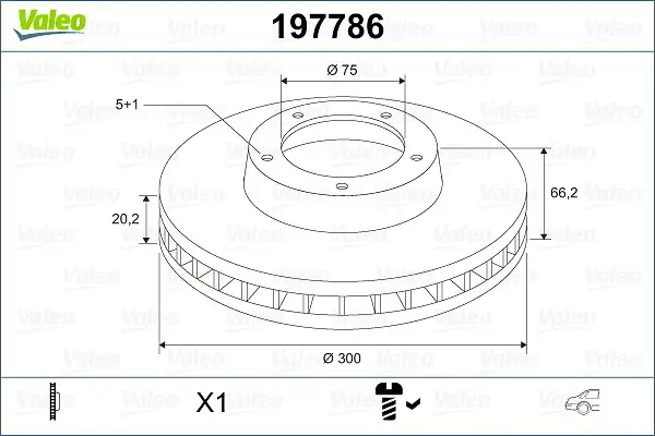 Bremsscheibe Hinterachse VALEO 197786