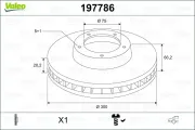 Bremsscheibe Hinterachse VALEO 197786