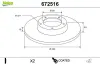 Bremsscheibe Hinterachse VALEO 672516