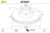 Bremsscheibe Vorderachse VALEO 672537 Bild Bremsscheibe Vorderachse VALEO 672537