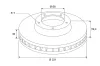 Bremsscheibe Vorderachse VALEO 672541 Bild Bremsscheibe Vorderachse VALEO 672541