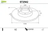 Bremsscheibe Hinterachse VALEO 672542