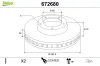 Bremsscheibe Vorderachse VALEO 672680