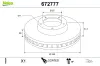 Bremsscheibe VALEO 672777