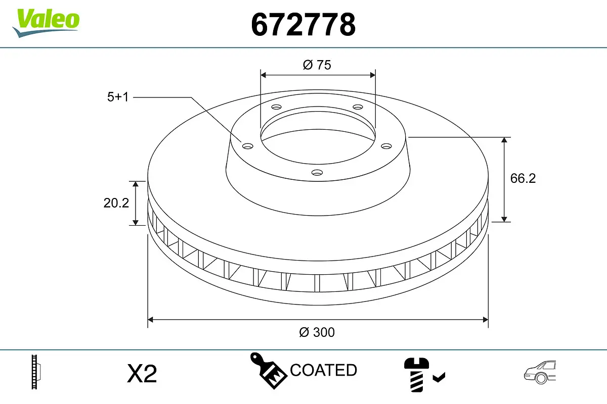Bremsscheibe Hinterachse VALEO 672778