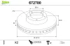 Bremsscheibe Vorderachse VALEO 672780