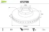 Bremsscheibe VALEO 672799
