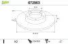 Bremsscheibe Hinterachse VALEO 672903