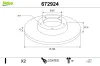 Bremsscheibe Hinterachse VALEO 672924