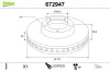 Bremsscheibe Vorderachse VALEO 672947