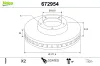Bremsscheibe Vorderachse VALEO 672954
