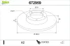 Bremsscheibe Hinterachse VALEO 672959