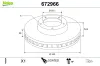 Bremsscheibe Vorderachse VALEO 672966