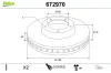 Bremsscheibe Vorderachse VALEO 672970