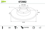 Bremsscheibe Hinterachse VALEO 672982