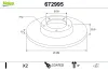 Bremsscheibe Hinterachse VALEO 672995