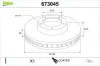 Bremsscheibe Vorderachse VALEO 673045