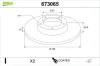 Bremsscheibe Hinterachse VALEO 673065