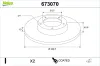Bremsscheibe Hinterachse VALEO 673070