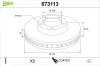 Bremsscheibe Hinterachse VALEO 673113
