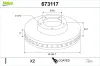 Bremsscheibe Vorderachse VALEO 673117