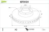 Bremsscheibe Vorderachse VALEO 673131