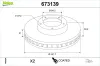 Bremsscheibe Vorderachse VALEO 673139