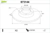 Bremsscheibe Hinterachse VALEO 673144