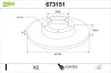 Bremsscheibe Hinterachse VALEO 673151