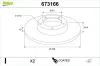 Bremsscheibe Hinterachse VALEO 673166