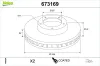 Bremsscheibe Vorderachse VALEO 673169