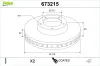 Bremsscheibe Hinterachse VALEO 673215