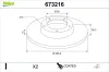Bremsscheibe Hinterachse VALEO 673216