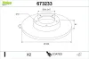 Bremsscheibe Hinterachse VALEO 673233