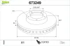 Bremsscheibe Vorderachse VALEO 673249