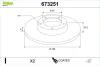 Bremsscheibe Hinterachse VALEO 673251
