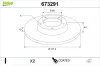 Bremsscheibe Hinterachse VALEO 673291