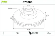 Bremsscheibe Vorderachse VALEO 673300