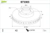 Bremsscheibe Vorderachse VALEO 673303