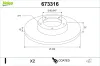 Bremsscheibe Hinterachse VALEO 673316