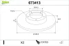 Bremsscheibe Hinterachse VALEO 673413