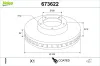 Bremsscheibe Hinterachse VALEO 673622