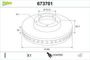 Bremsscheibe Hinterachse VALEO 673701