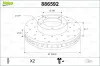 Bremsscheibe Vorderachse VALEO 886592