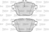 Bremsbelagsatz, Scheibenbremse Hinterachse VALEO 302308